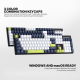 Tastatura mehanička Gaming Fantech MK878S RGB Atom 104S Mori plava (blue switch) - G221866