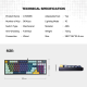 Tastatura mehanička Gaming Fantech MK890 RGB Atom 96 navy (BLUE switch) - G214010