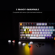 Tastatura Mehanicka Gaming Fantech MK890 RGB Atom MK96 SkyBlue (Red switch) - 216763