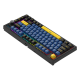 Tastatura mehanička Gaming Fantech MK910 RGB Vibe Maxfit 81 Grand Cobalt Wireless (Yellow switch) - G211104