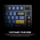 Tastatura mehanička Gaming Fantech MK910 RGB Vibe Maxfit 81 Grand Cobalt Wireless (Yellow switch) - G211104