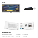 Tastatura mehanička Gaming Fantech MK910 RGB Vibe Maxfit 81 Grand Cobalt Wireless (Yellow switch) - G211104