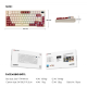 Tastatura mehanička Gaming Fantech MK910 RGB Vibe Maxfit 81 Royal Prince Wireless (Yellow switch) - G211105