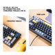 Tastatura mehanička Gaming Fantech MK910 RGB Vibe Maxfit 81 Vibrant Utility Wireless (Yellow switch) - G211103