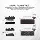 Tastatura mehanička Gaming Fantech MK911 RGB Vibe Maxfit 70 Epic Greyscale Wireless (Yellow switch) - G211108