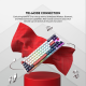 Tastatura mehanička Gaming Fantech MK911 RGB Vibe Maxfit 70 Epic Greyscale Wireless (Yellow switch) - G211108