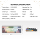 Tastatura mehanička Gaming Fantech MK912 RGB ATOM PRO63 Wireless Saturn (red switch) - G216167