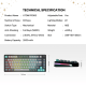 Tastatura mehanička Gaming Fantech MK913 RGB Atom PRO83 Wireless Mercury (RED switch) - G214345
