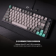 Tastatura Mehanicka Gaming Fantech MK913 RGB Atom PRO83 Wireless Mercury (red switch) - 214345