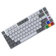 Tastatura mehanička Gaming Fantech MK915 RGB Maxfit AIR83 Wireless gray (brown switch) - G218379