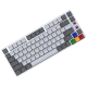 Tastatura mehanička Gaming Fantech MK915 RGB Maxfit AIR83 Wireless gray (red switch) - G218380