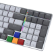 Tastatura mehanička Gaming Fantech MK916 RGB Maxfit AIR99 Wireless gray (red switch) - G218382