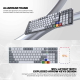 Tastatura mehanička Gaming Fantech MK916 RGB Maxfit AIR99 Wireless gray (red switch) - G218382