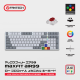 Tastatura Mehanicka Gaming Fantech MK916 RGB Maxfit AIR99 Wireless grey (red switch) - 218382