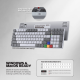 Tastatura Mehanicka Gaming Fantech MK916 RGB Maxfit AIR99 Wireless grey (red switch) - 218382