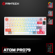 Tastatura mehanička Gaming Fantech MK917 RGB Atom PRO79 Wireless bela (Blue switch) - 220816