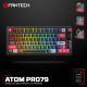 Tastatura mehanička Gaming Fantech MK917 RGB Atom PRO79 Wireless crna (Red switch) - G220815