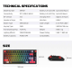 Tastatura mehanička Gaming Fantech MK917 RGB Atom PRO79 Wireless crna (Red switch) - G220815