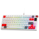 Tastatura mehanička Gaming Fantech MK917 RGB Atom PRO79 Wireless bela (blue switch) - G220816