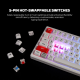 Tastatura mehanička Gaming Fantech MK917 RGB Atom PRO79 Wireless bela (blue switch) - G220816