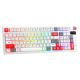 Tastatura mehanička Gaming Fantech MK918 RGB Atom PRO097 Wireless bela (blue switch) - G220820