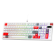 Tastatura mehanička Gaming Fantech MK918 RGB Atom PRO097 Wireless bela (blue switch) - G220820
