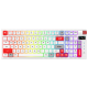 Tastatura mehanička Gaming Fantech MK918 RGB Atom PRO097 Wireless bela (blue switch) - G220820