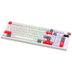 Tastatura mehanička Gaming Fantech MK918 RGB Atom PRO097 Wireless bela (blue switch) - G220820