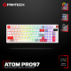 Tastatura mehanička Gaming Fantech MK918 RGB Atom PRO97 Wireless bela (Blue switch) - 220820