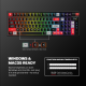 Tastatura mehanička Gaming Fantech MK918 RGB Atom PRO97 Wireless crna (Red switch) - 220819
