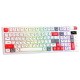 Tastatura mehanička Gaming Fantech MK918 RGB Atom PRO97 Wireless Mercury bela (Red switch) - G220821