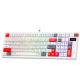 Tastatura mehanička Gaming Fantech MK918 RGB Atom PRO97 Wireless Mercury bela (Red switch) - G220821