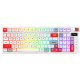 Tastatura mehanička Gaming Fantech MK918 RGB Atom PRO97 Wireless Mercury bela (Red switch) - G220821