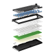 Tastatura mehanička Gaming Fantech MK919 Atom PRO66 crna (Blue switch) - G221127