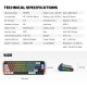Tastatura mehanička Gaming Fantech MK919 Atom PRO66 crna (Red switch) - G221128