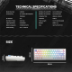 Tastatura mehanička Gaming Fantech MK920 RGB Maxfit 6 Wireless bela (white switch) - G221868