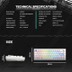 Tastatura mehanička Gaming Fantech MK920 RGB Maxfit 6 Wireless black (Brown switch) - 221869