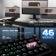 Tastatura mehanička Gaming Fantech MK920 RGB Maxfit 6 Wireless black (White switch) - 221870