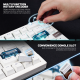 Tastatura mehanička Gaming Fantech MK920 RGB Maxfit 6 Wireless black (White switch) - 221870