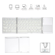 Tastatura Wireless sa touchpadom rasklopiva bela - 220371
