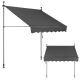 MULTIGARDEN Tenda za terasu i balkon sa podešavanjem visine, siva - AW-016 GREY