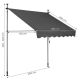 MULTIGARDEN Tenda za terasu i balkon sa podešavanjem visine, siva - AW-016 GREY