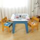 KINDER HOME Dvostrani dečiji sto sa 2 stolice šareni - TF-6059