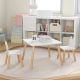 KINDER HOME Dečiji drveni sto sa 2 stolice,set za učenje,crtanje , jelo- BUNNY - TF-6176
