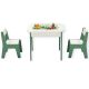 KINDER HOME Dečiji sto sa stolicama 4 u 1 ,2 vrha,tabla i vrh za slaganje LEGO konstrukotora - TF-6808