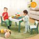 KINDER HOME Dečiji sto sa stolicama 4 u 1 ,2 vrha,tabla i vrh za slaganje LEGO konstrukotora - TF-6808