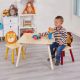 KINDER HOME Dečiji drveni sto sa 2 stolice šareni - TF3868-2