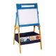KINDER HOME Dečija drvena tabla sa magnetima na postolju, plavo/žuta - TF6057