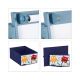 KINDER HOME Dečija drvena tabla sa magnetima na postolju, plavo/žuta - TF6057