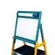 KINDER HOME Dečija drvena tabla sa magnetima na postolju, plavo/žuta - TF6057